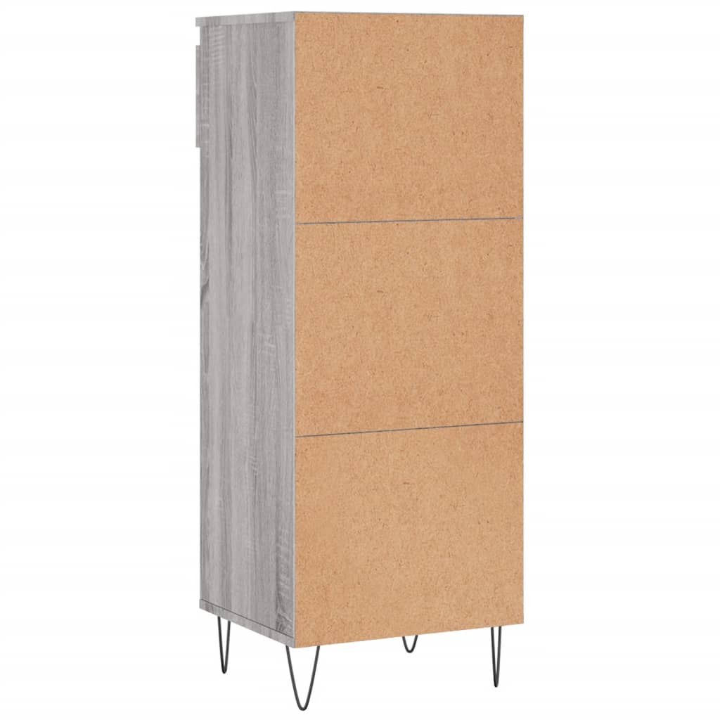 Scarpiera Grigio Sonoma 40x36x105 cm in Legno Multistrato - homemem39