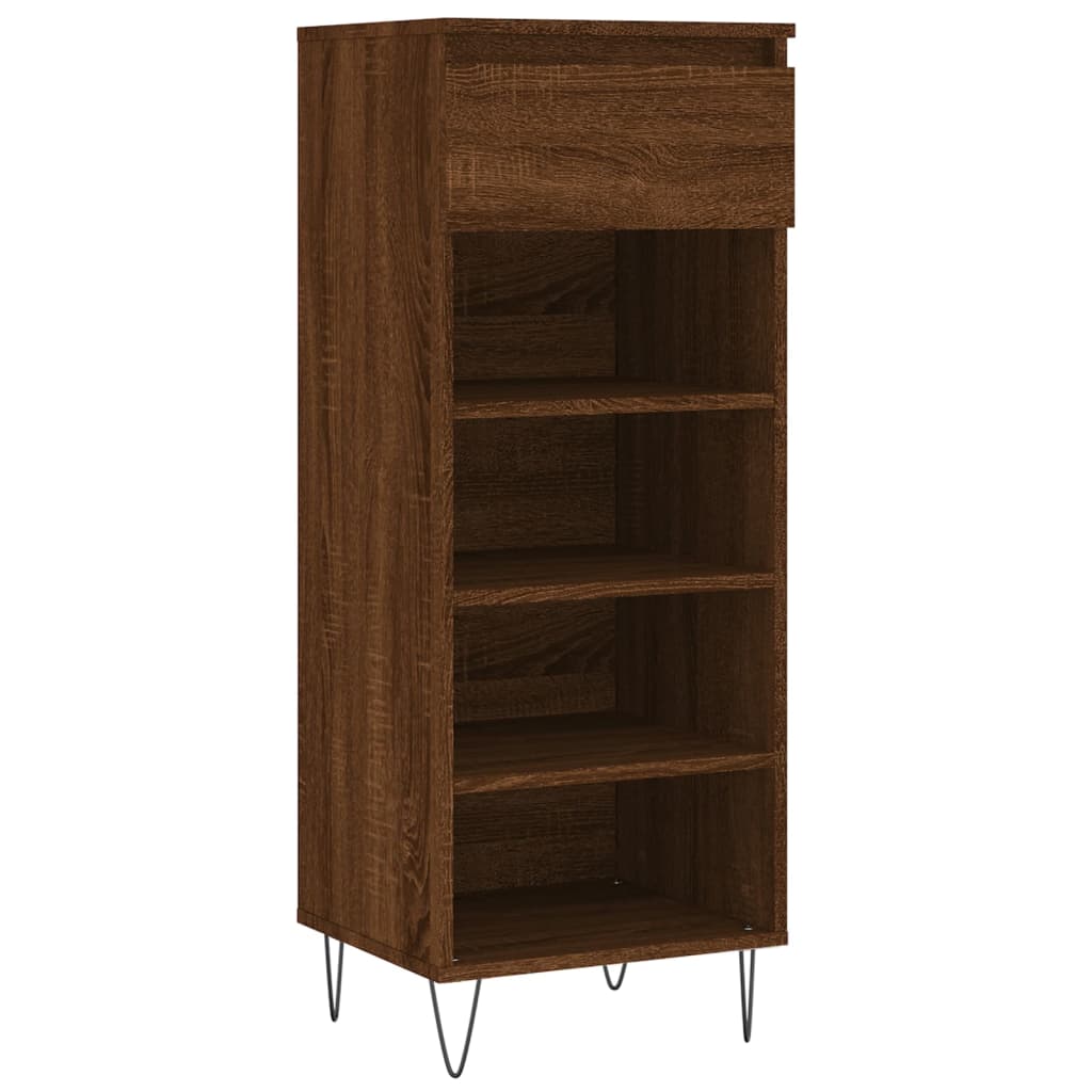 Scarpiera Rovere Marrone 40x36x105 cm in Legno Multistrato - homemem39