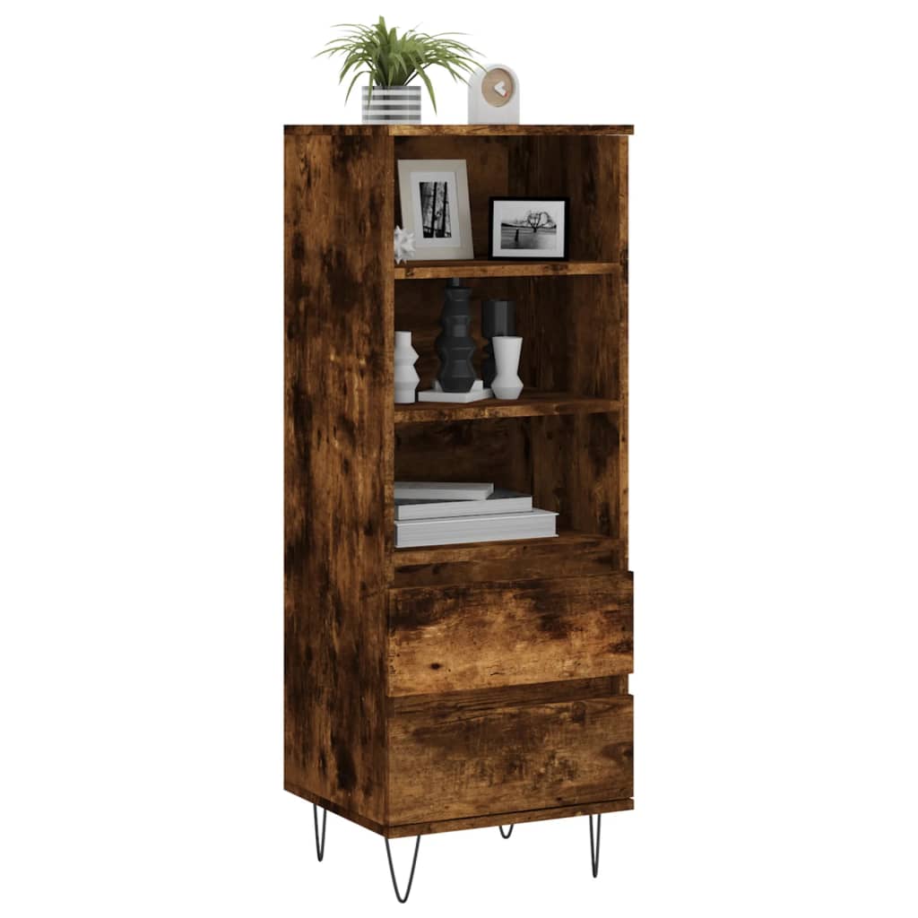 Credenza Rovere Fumo 40x36x110 cm in Legno Multistrato - homemem39