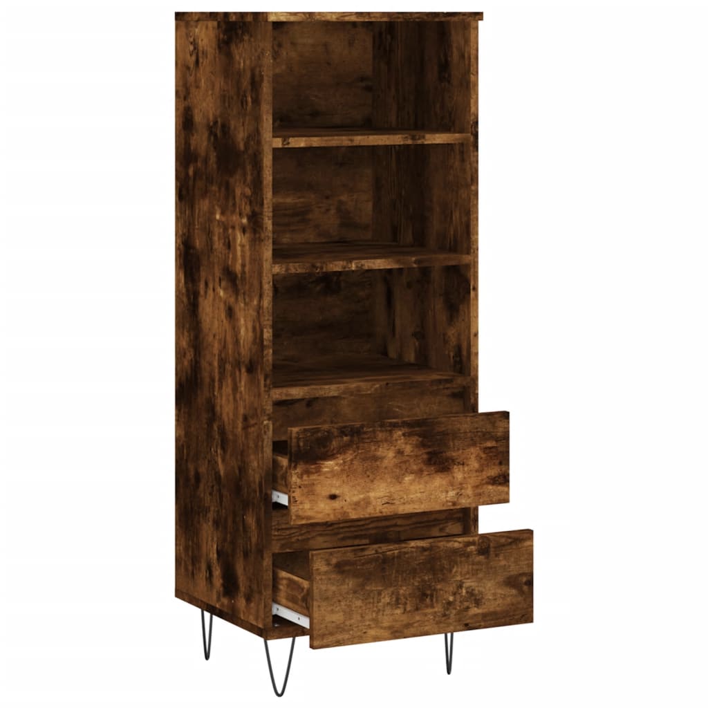Credenza Rovere Fumo 40x36x110 cm in Legno Multistrato - homemem39