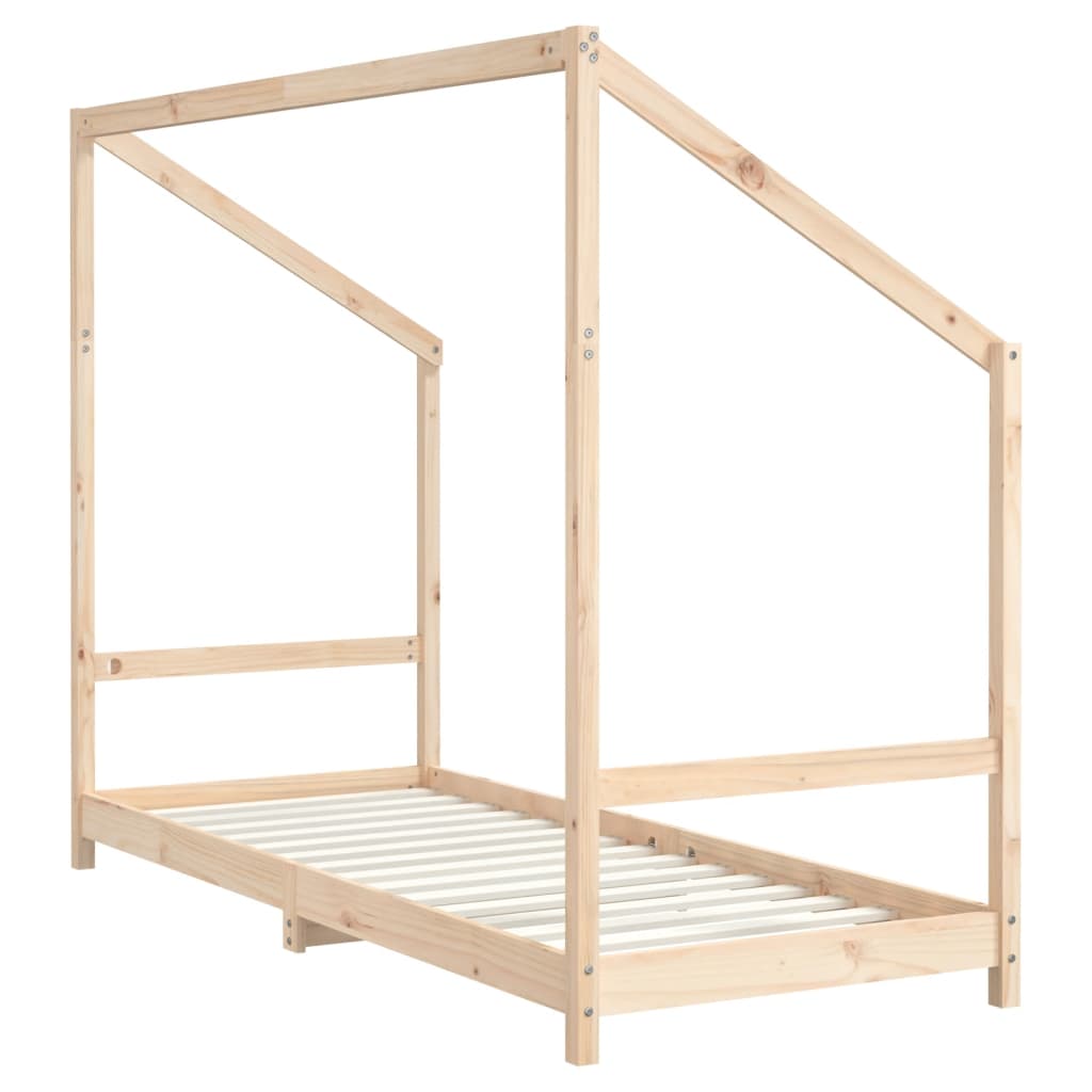 Giroletto per Bambini 80x200 cm in Legno Massello di Pino - homemem39