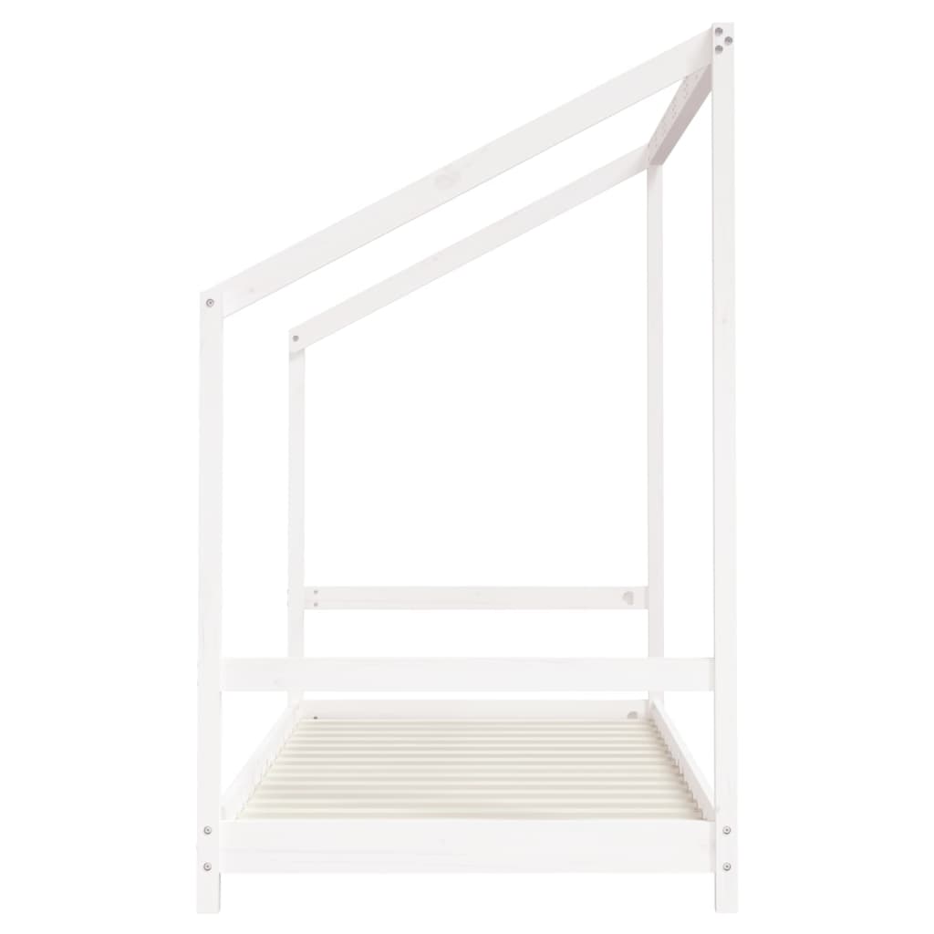 Giroletto per Bambini Bianco 90x200cm in Legno Massello di Pino - homemem39