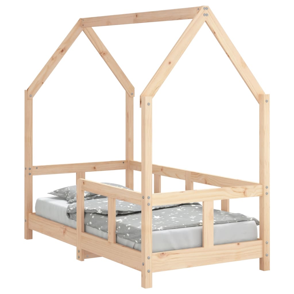 Giroletto per Bambini 70x140 cm in Legno Massello di Pino - homemem39
