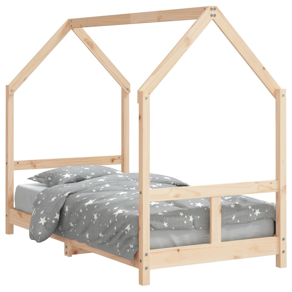 Giroletto per Bambini 80x160 cm in Legno Massello di Pino - homemem39