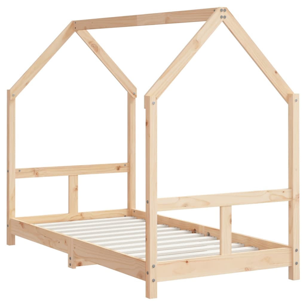 Giroletto per Bambini 80x160 cm in Legno Massello di Pino - homemem39