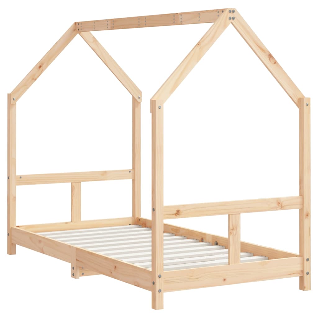 Giroletto per Bambini 80x160 cm in Legno Massello di Pino - homemem39