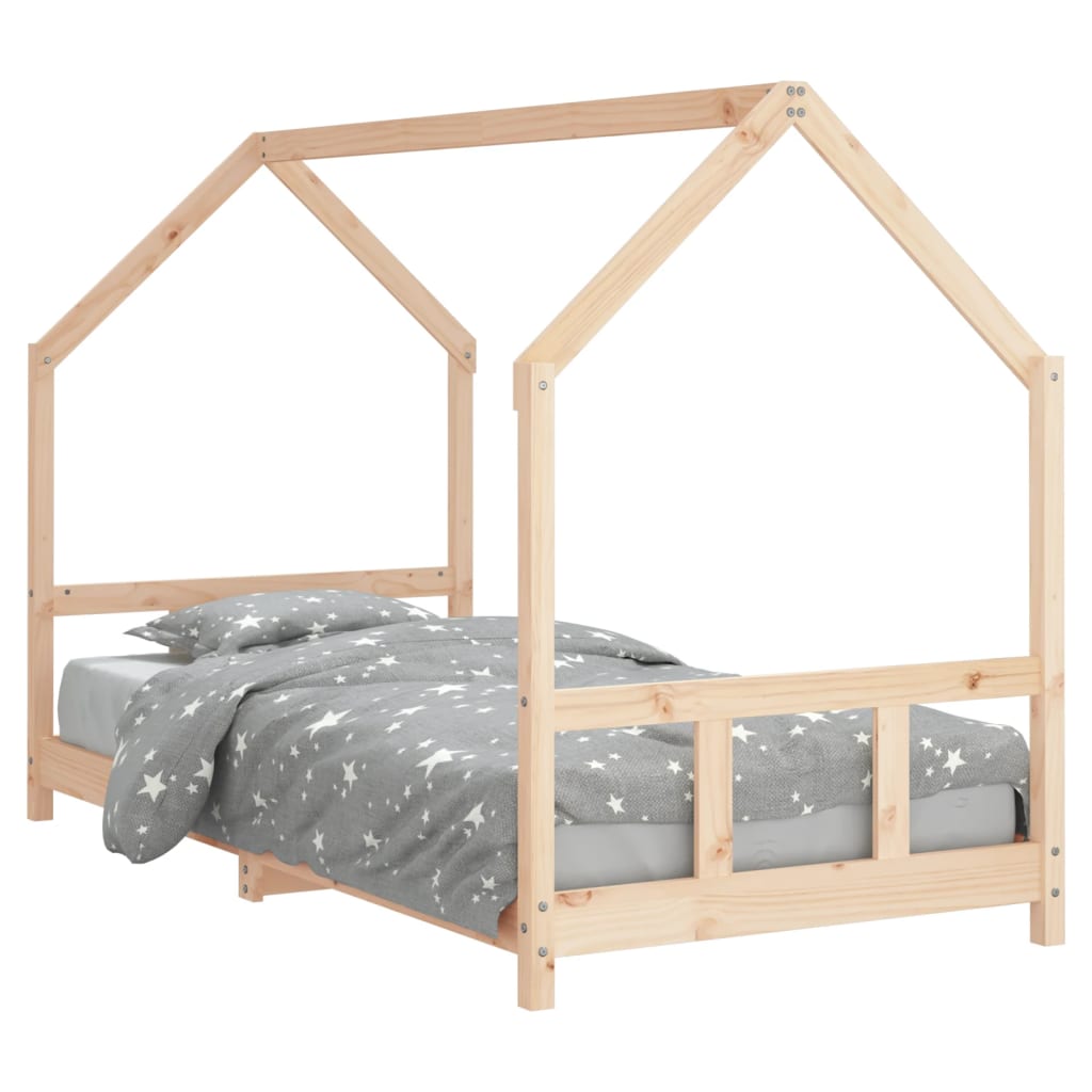 Giroletto per Bambini 90x190 cm in Legno Massello di Pino - homemem39