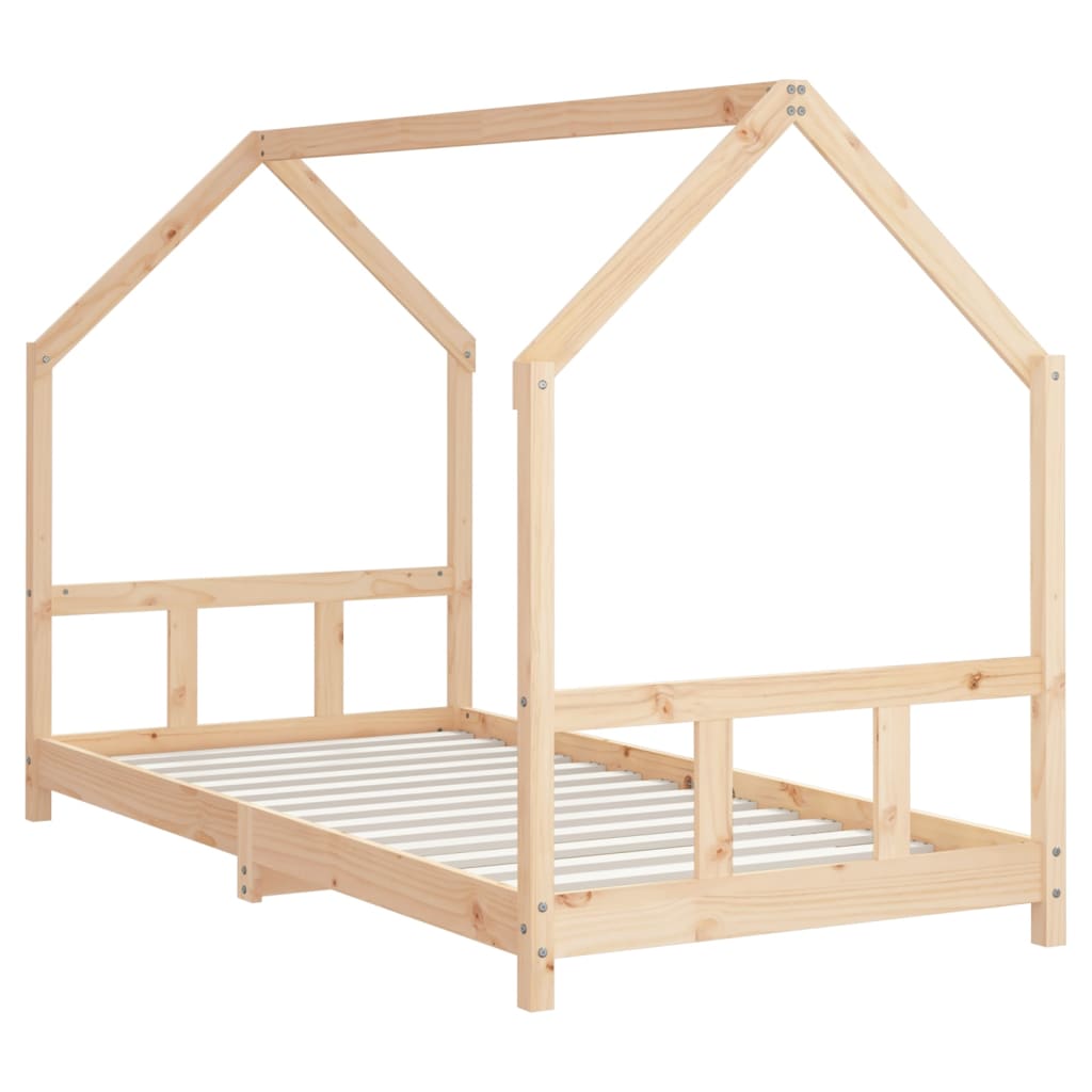 Giroletto per Bambini 90x190 cm in Legno Massello di Pino - homemem39