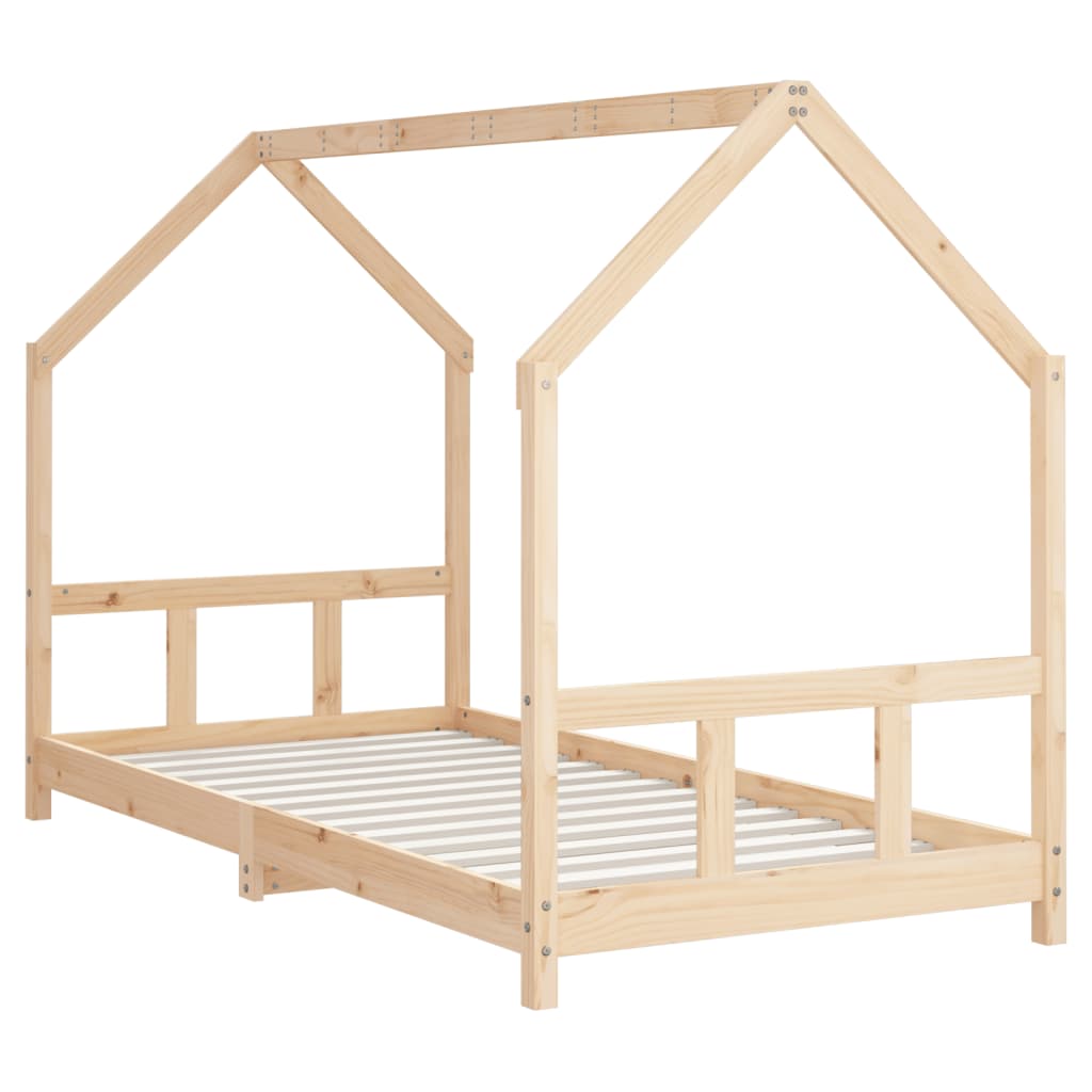 Giroletto per Bambini 90x190 cm in Legno Massello di Pino - homemem39