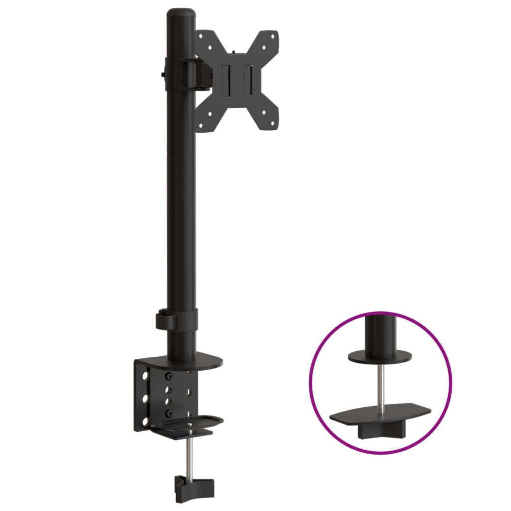 Supporto per Monitor in Acciaio Nero VESA 75/100 mm - homemem39