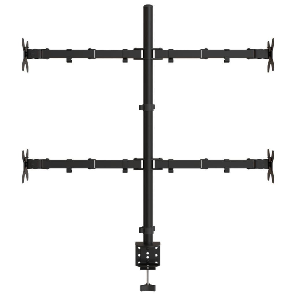Supporto per Monitor in Acciaio Nero VESA 75/100 mm - homemem39