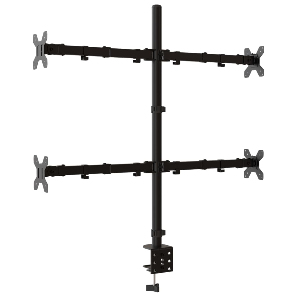 Supporto per Monitor in Acciaio Nero VESA 75/100 mm - homemem39