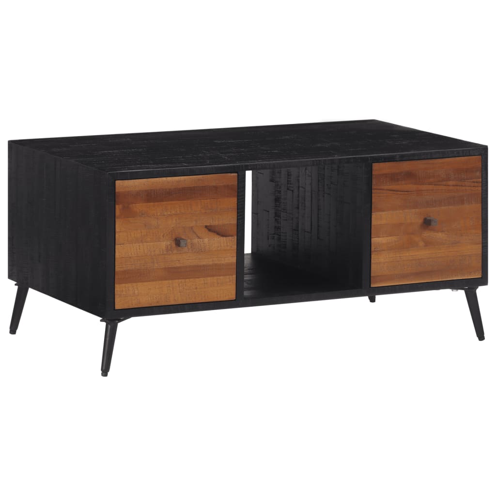 Tavolino da Salotto 90x50x41cm Massello Teak di Recupero | homemem39