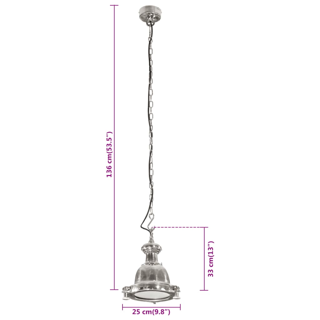 Illuminazione a Sospensione 25x25x136 cm in Alluminio | homemem39