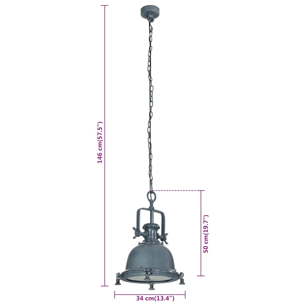 Illuminazione a Sospensione 34x34x146 cm in Alluminio | homemem39