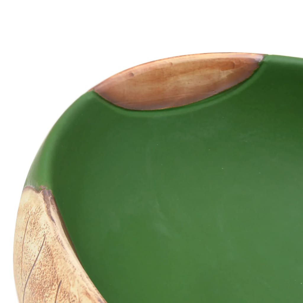 Lavabo da Appoggio Verde e Marrone Ovale 59x40x15 cm Ceramica - homemem39