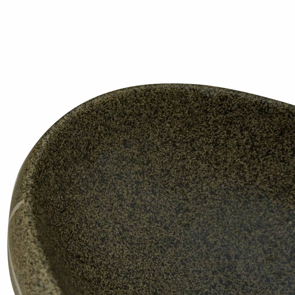 Lavabo da Appoggio Multicolore Ovale 59x40x15 cm Ceramica - homemem39