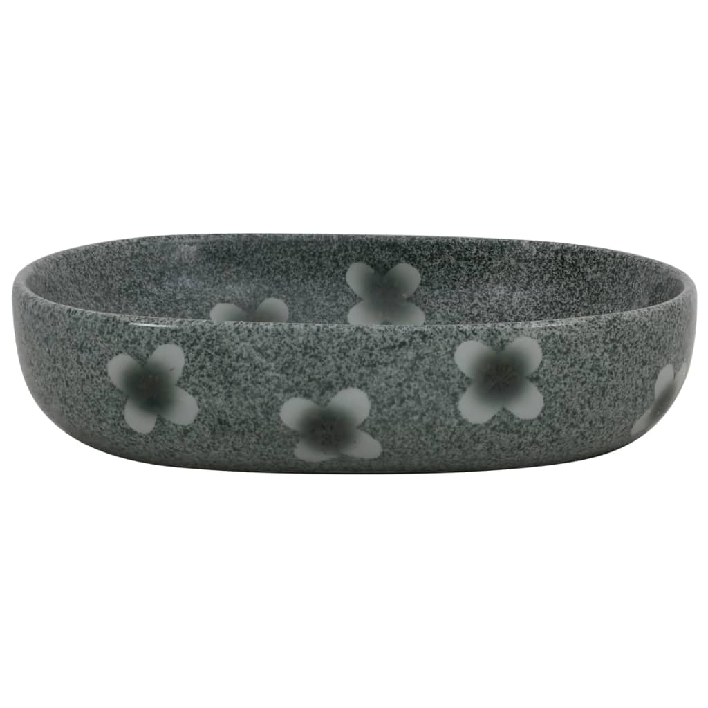 Lavabo da Appoggio Blu Ovale 59x40x14 cm Ceramica - homemem39
