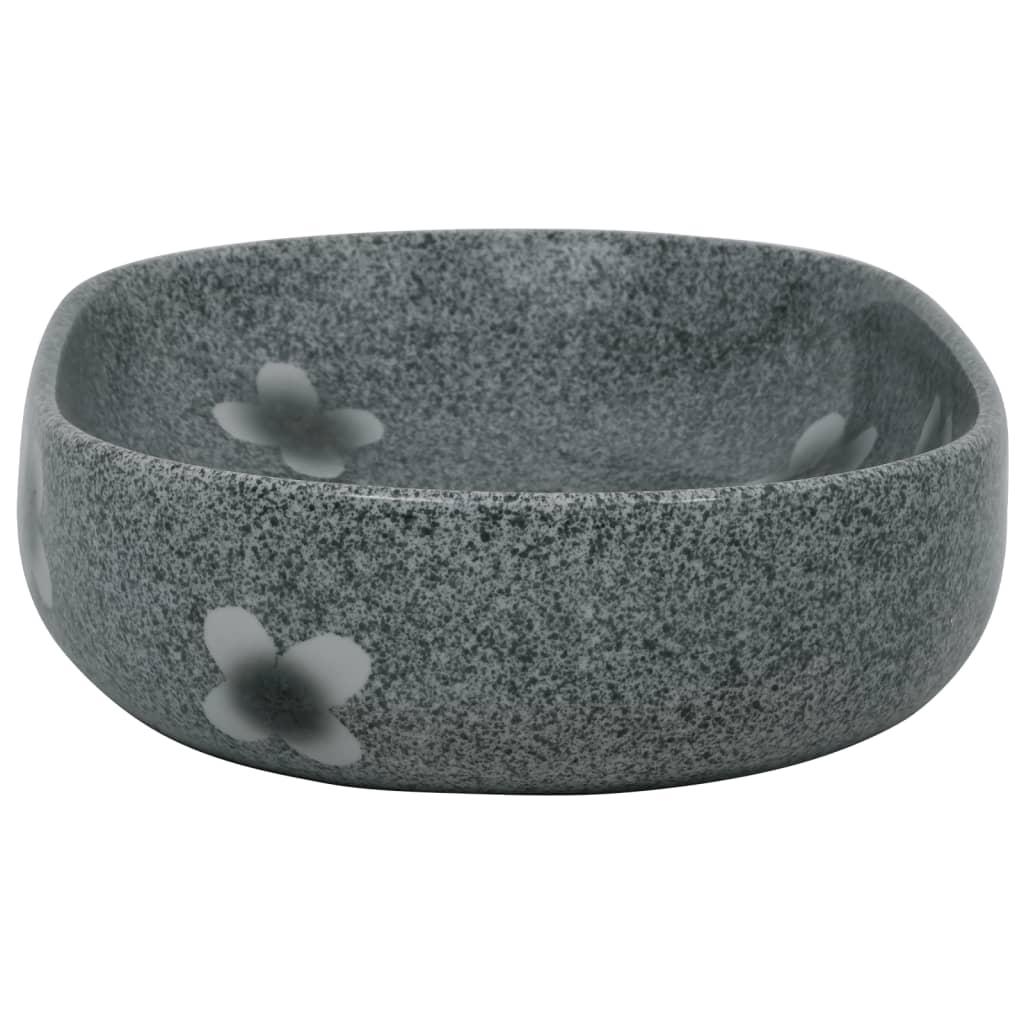 Lavabo da Appoggio Blu Ovale 59x40x14 cm Ceramica - homemem39