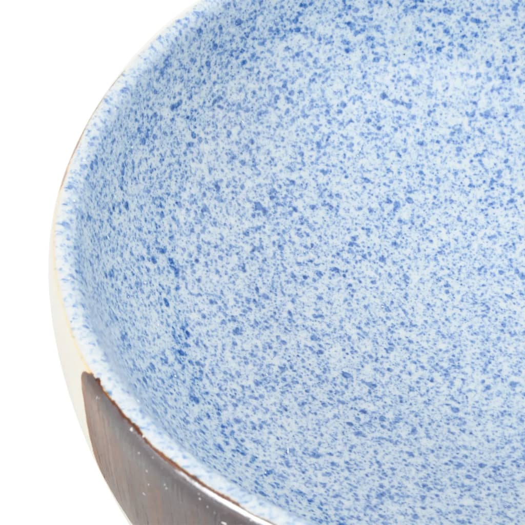 Lavabo da Appoggio Multicolore Ovale 59x40x14 cm Ceramica - homemem39
