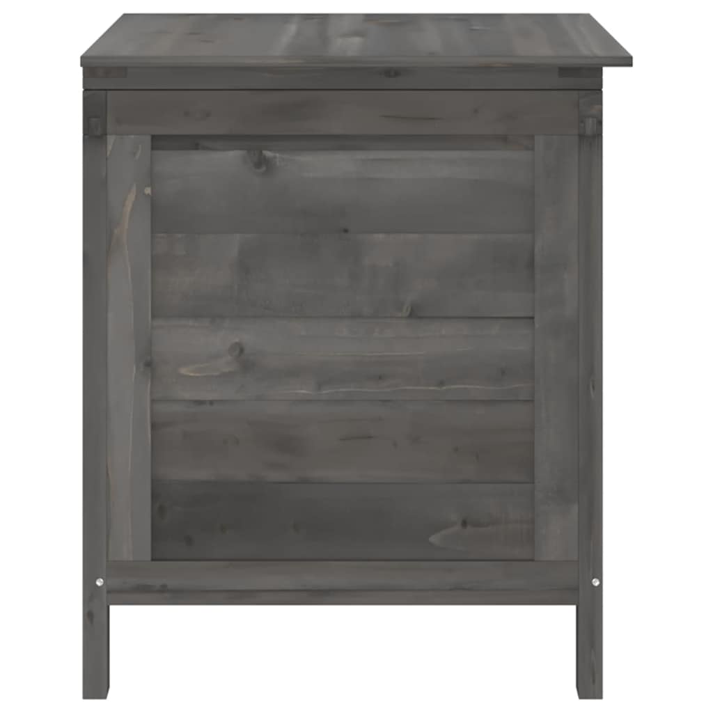 Contenitore da Giardino Antracite 50x49x56,5 cm Massello Abete - homemem39