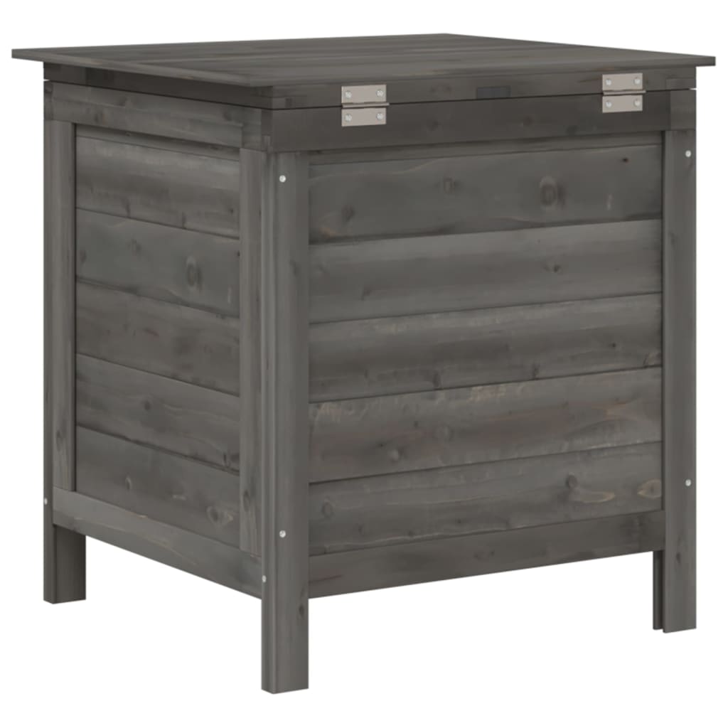 Contenitore da Giardino Antracite 50x49x56,5 cm Massello Abete - homemem39