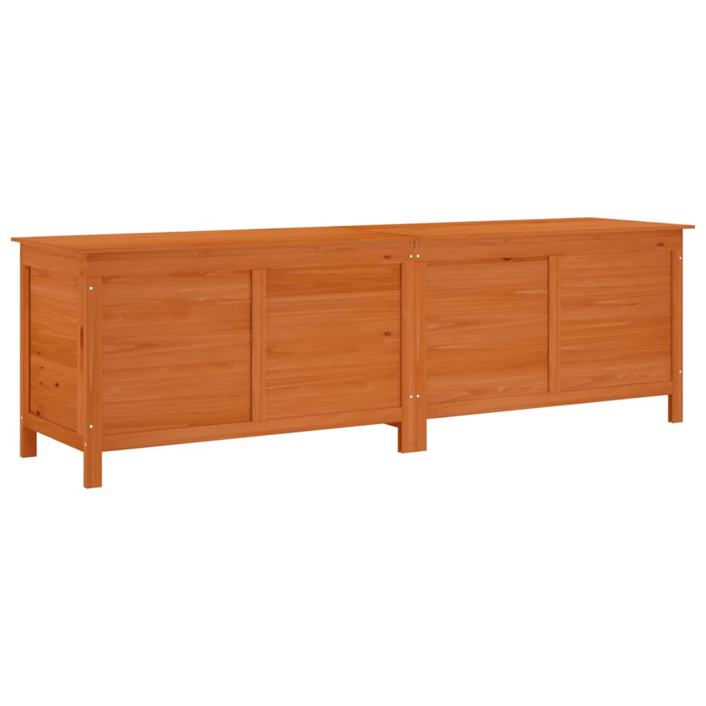 Contenitore da Giardino Marrone 198,5x50x56,5 cm Massello Abete - homemem39