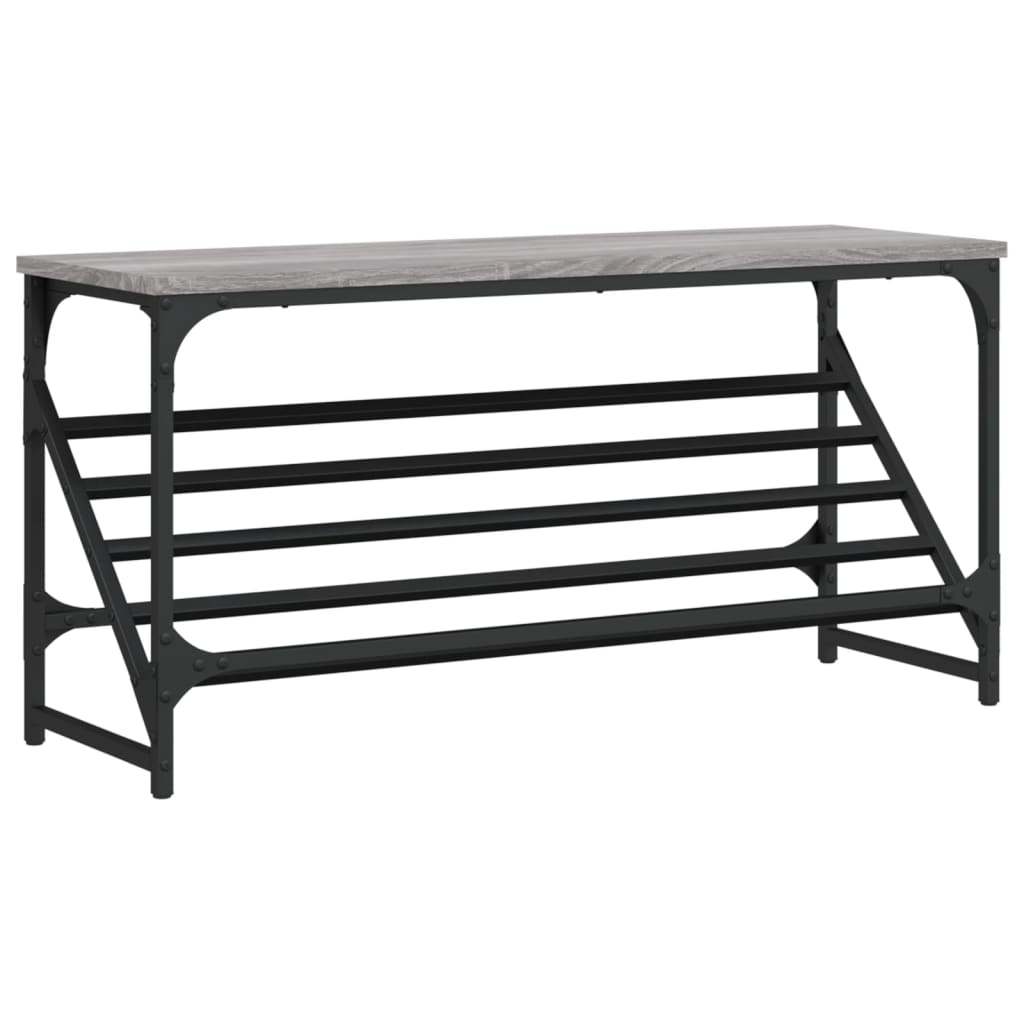 Scarpiera Grigio Sonoma 90x30x45 cm in Legno Multistrato - homemem39
