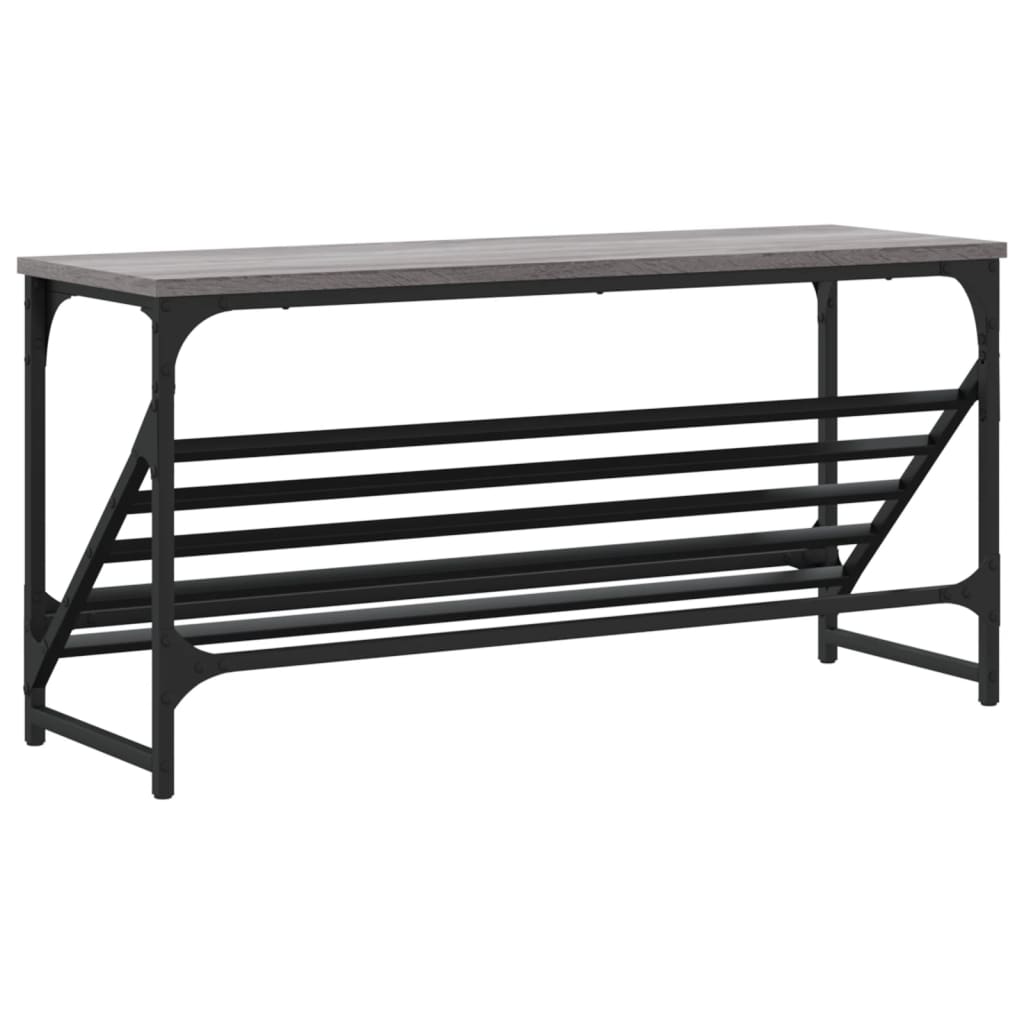 Scarpiera Grigio Sonoma 90x30x45 cm in Legno Multistrato - homemem39