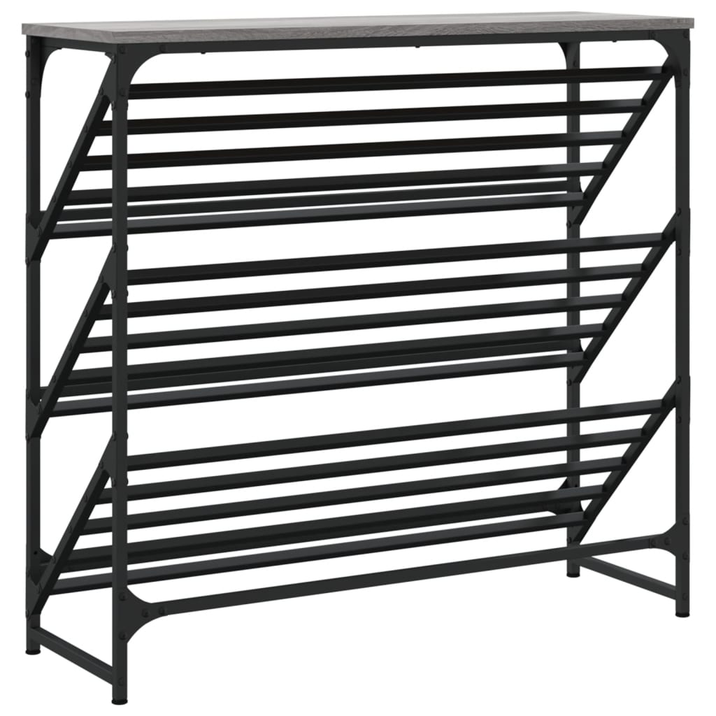 Scarpiera Grigio Sonoma 90x30x85 cm in Legno Multistrato - homemem39