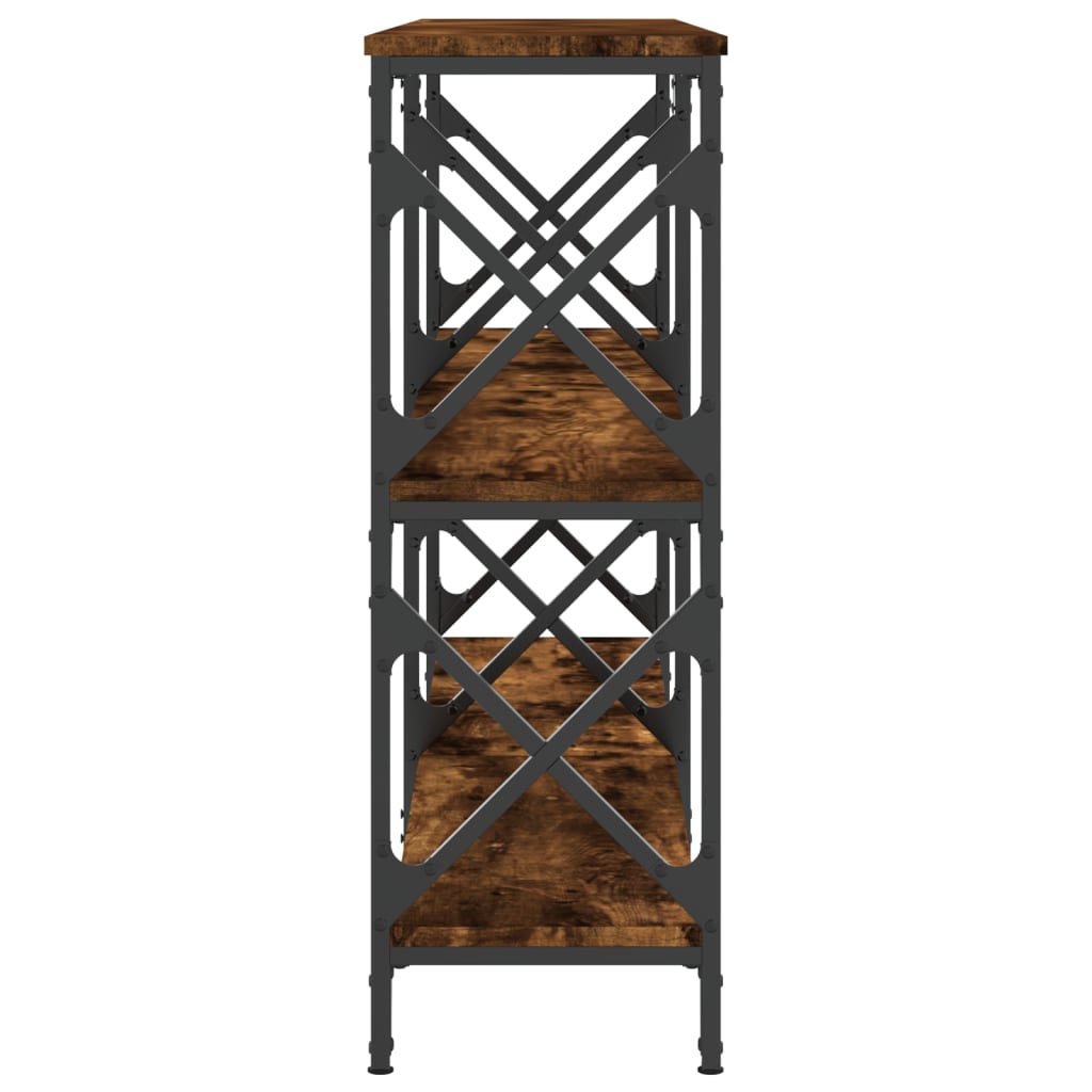 Tavolo Consolle Rovere Fumo 156x28x80,5 cm in Legno Multistrato - homemem39