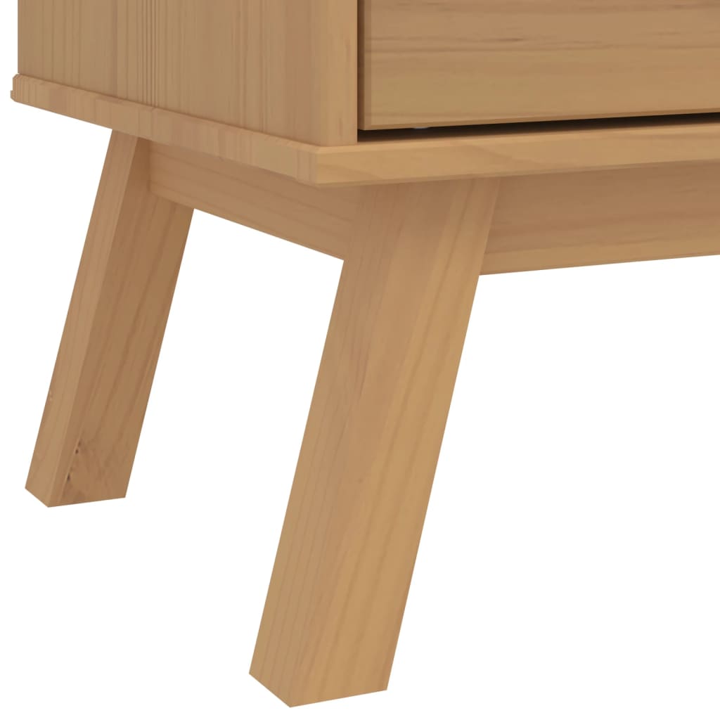 Armadio OLDEN Marrone 76,5x53x172 cm in Legno Massello di Pino | homemem39