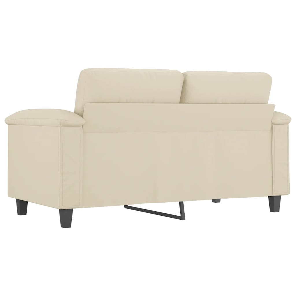 Divano a 2 Posti Crema 120 cm in Similpelle - homemem39