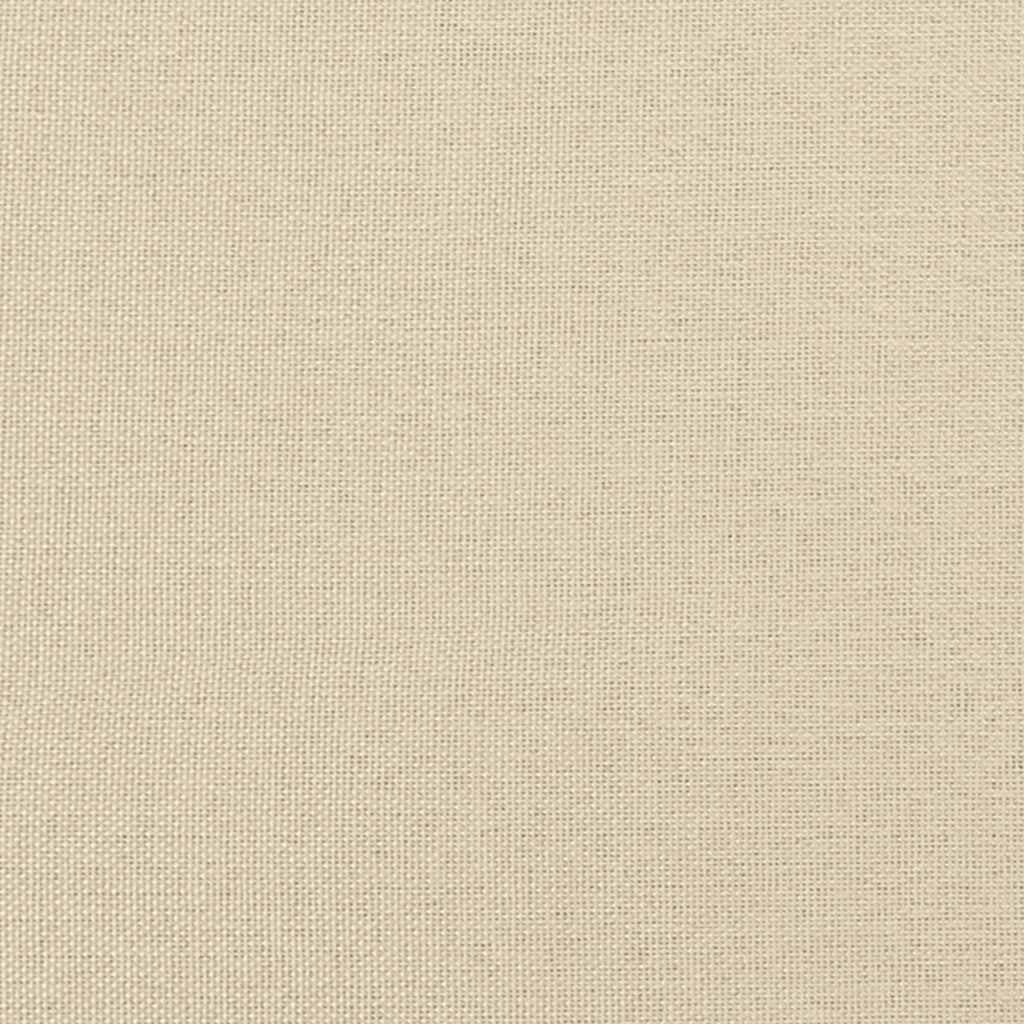 Divano a 3 Posti Crema 180 cm in Tessuto - homemem39