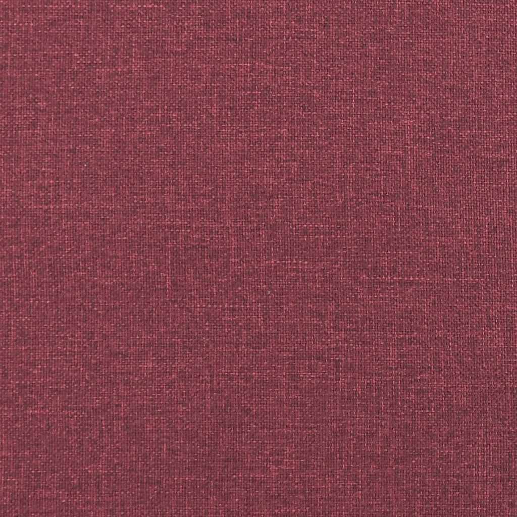 Divano a 3 Posti Rosso Vino 180 cm in Tessuto - homemem39