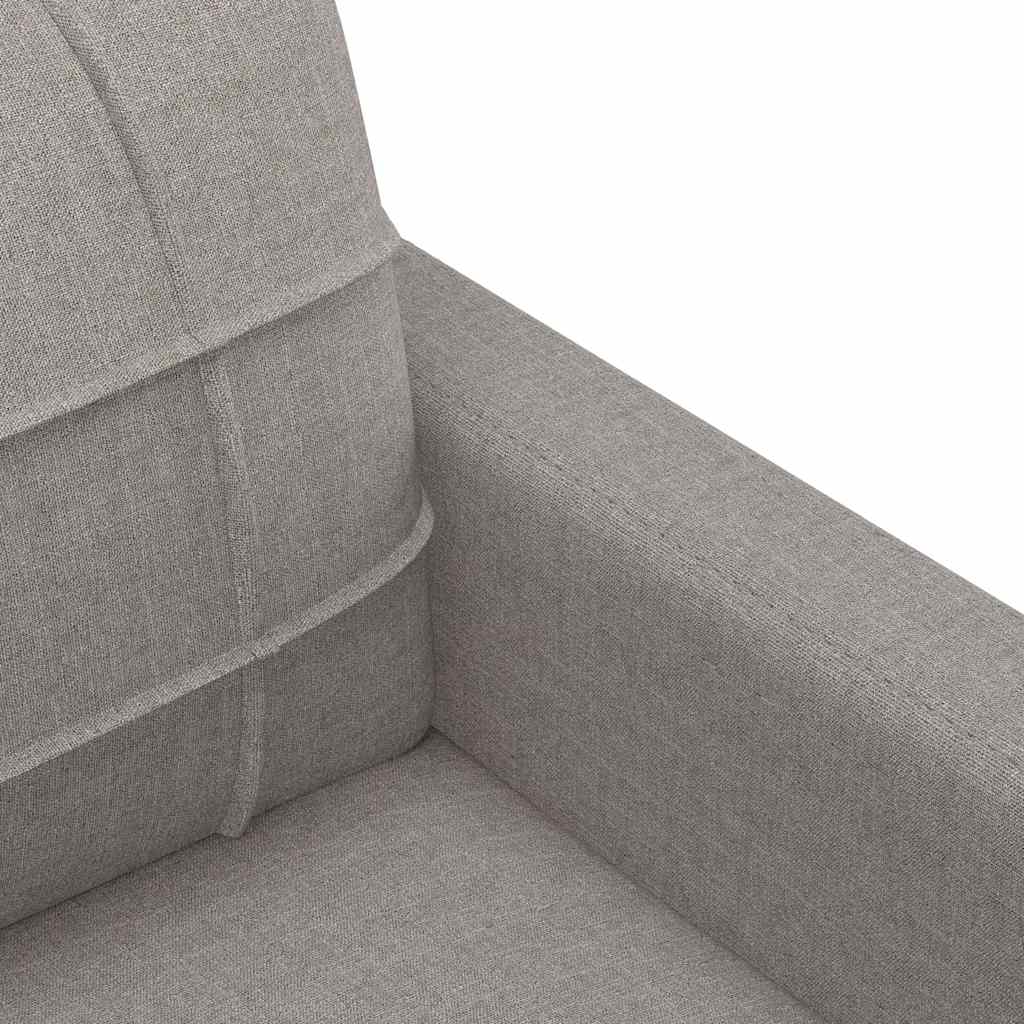 Divano a 3 Posti Tortora 180 cm in Tessuto - homemem39