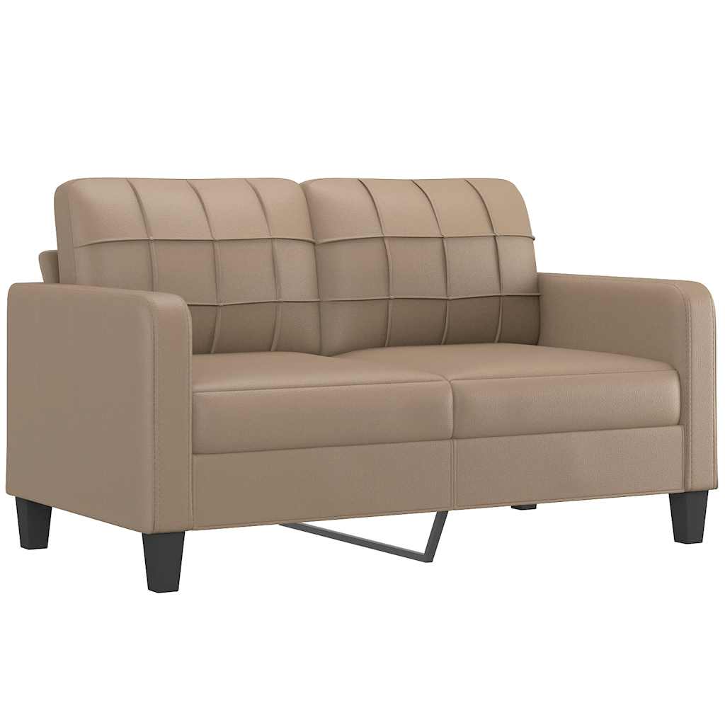 Divano a 2 Posti Cappuccino 140 cm in Similpelle - homemem39