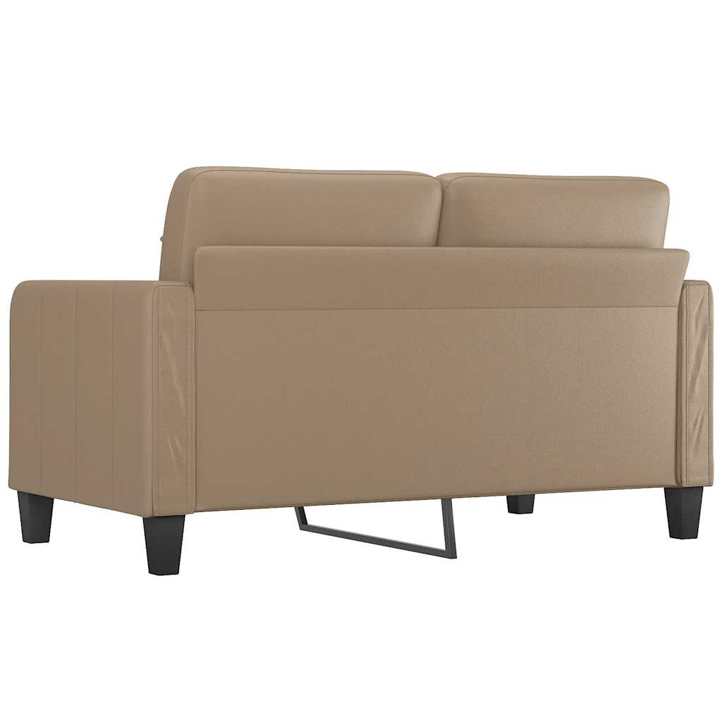 Divano a 2 Posti Cappuccino 140 cm in Similpelle - homemem39