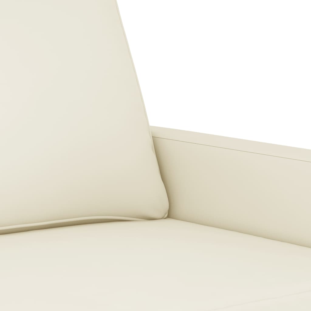Divano a 2 Posti crema 120 cm in Velluto - homemem39