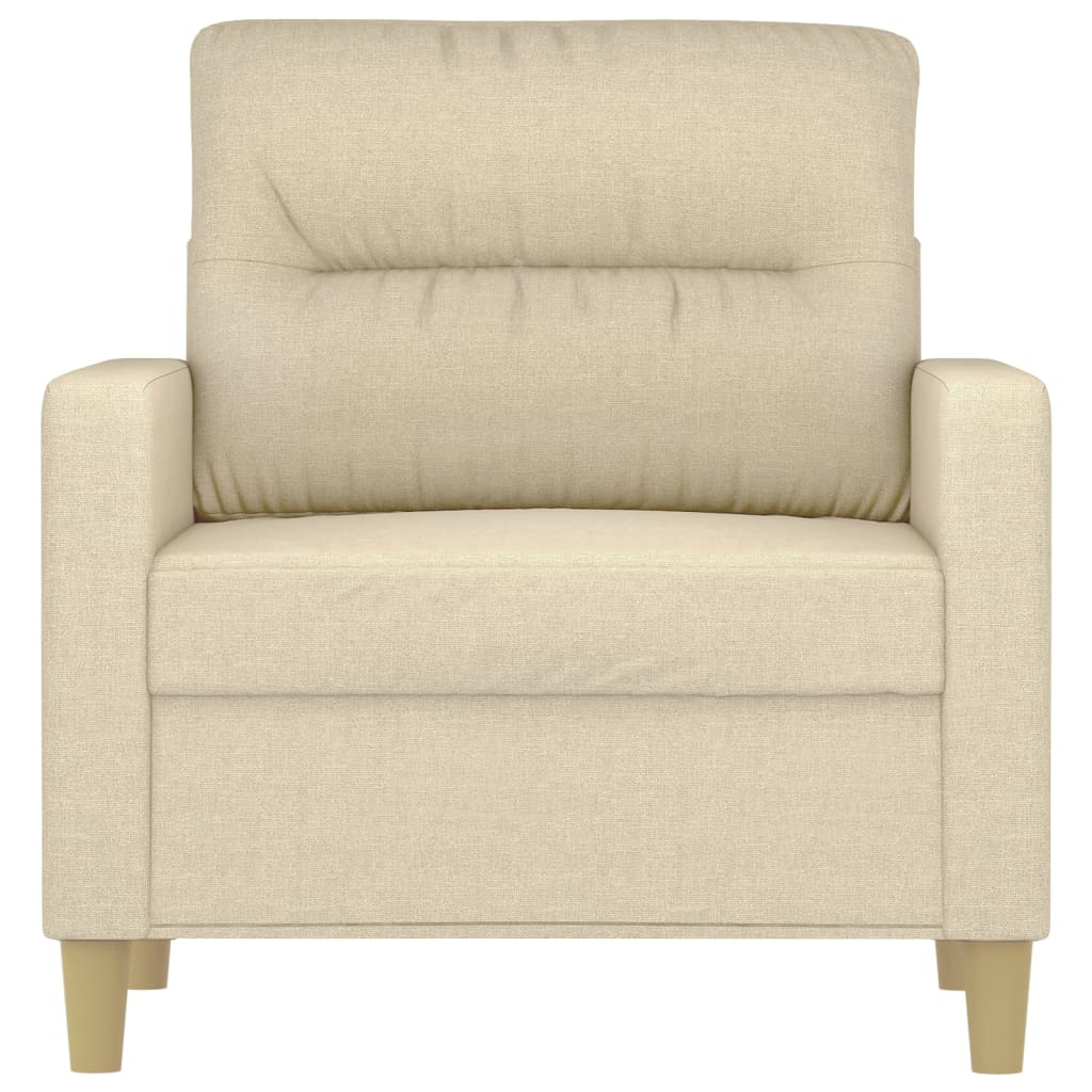 Poltrona Crema 60 cm in Tessuto - homemem39