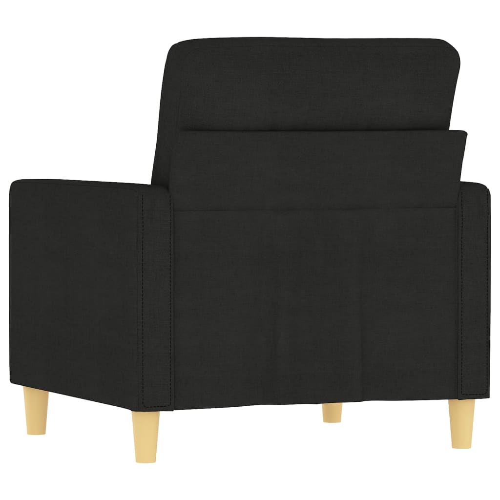 Poltrona Nera 60 cm in Tessuto - homemem39