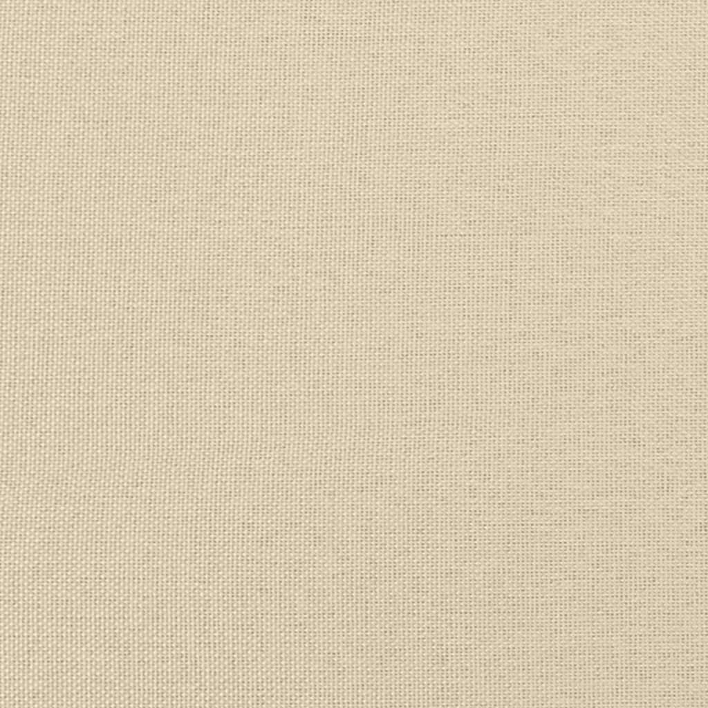 Divano a 3 Posti Crema 180 cm in Tessuto - homemem39
