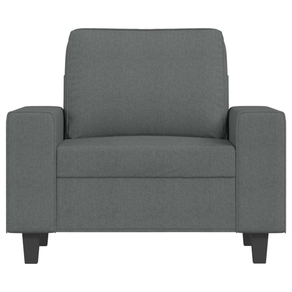Poltrona Grigio Scuro 60 cm in Tessuto - homemem39