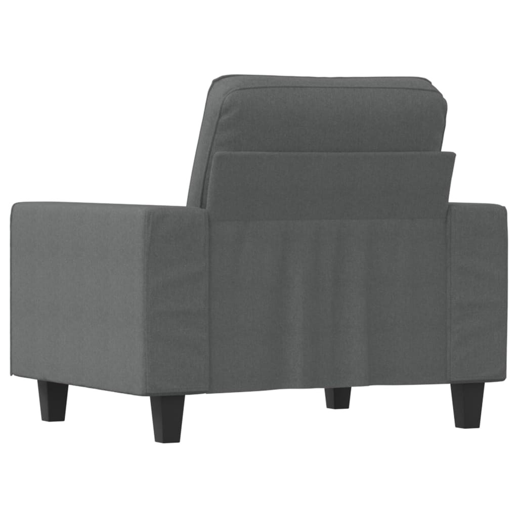 Poltrona Grigio Scuro 60 cm in Tessuto - homemem39