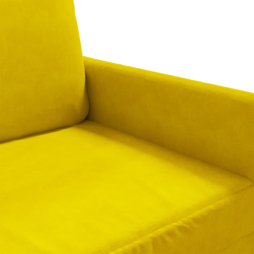 Poltrona Giallo 60 cm Velluto - homemem39