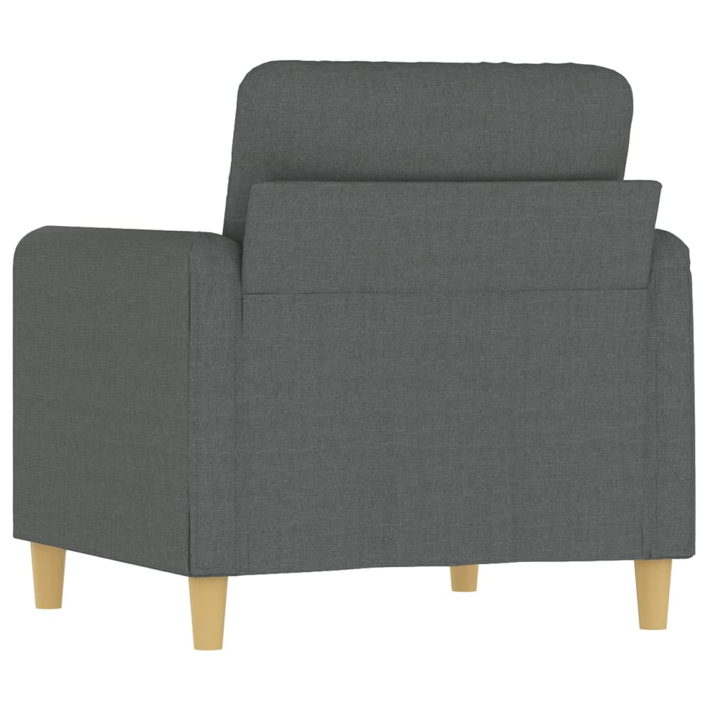 Poltrona Grigio Scuro 60 cm in Tessuto - homemem39