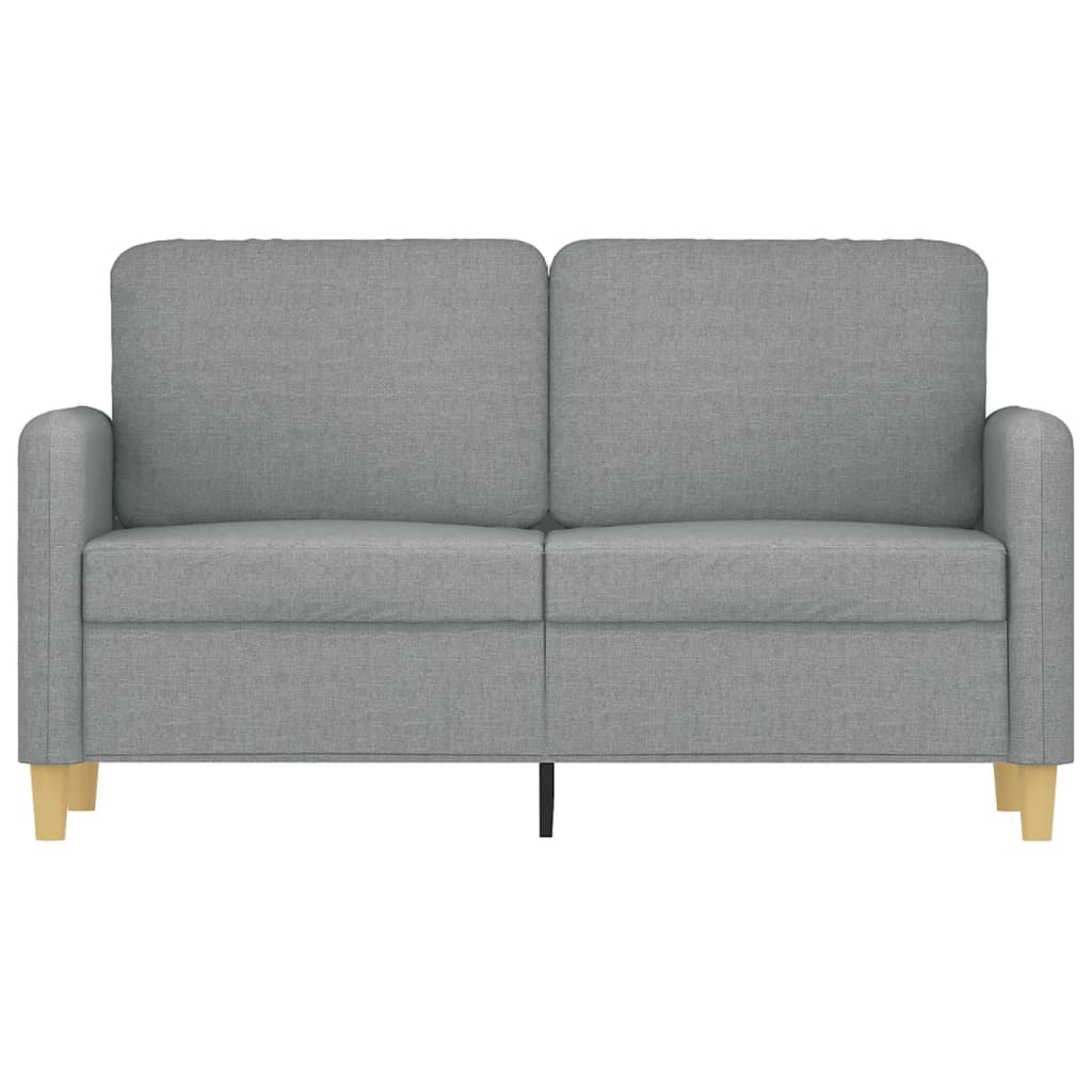 Divano a 2 Posti Grigio Chiaro 120 cm in Tessuto - homemem39