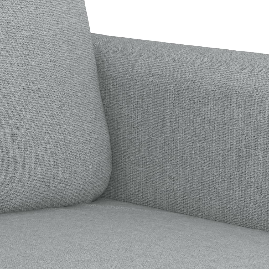 Divano a 2 Posti Grigio Chiaro 120 cm in Tessuto - homemem39