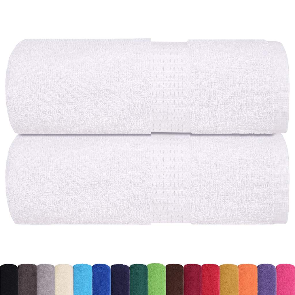 Salviette 2 pz Bianche 15x21 cm 360 g/m² 100% Cotone - homemem39