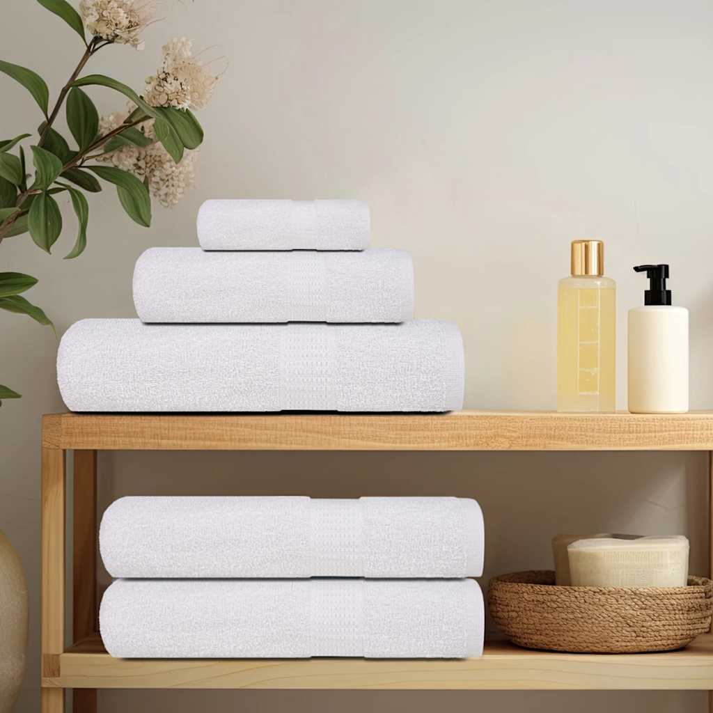 Salviette 10 pz Bianche 15x21 cm 360 g/m² 100% Cotone - homemem39